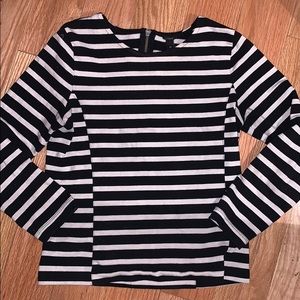 Striped crew neck top